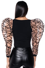 ZOE PUFF SLEEVE TOP